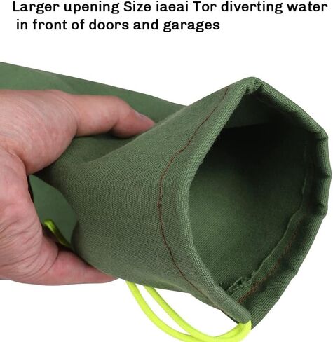 4 قطع 3.93FTx 7.5IN أكياس رمل طويلة من القماش - أكياس رمل سميكة من القماش للحماية من الفيضانات مع شريط مطاطي لنافذة الباب in Kuwait