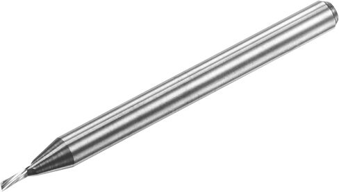 End Mill CNC Router Bit, 1/8" 3.175mm Shank 1mm x 3mm Left Hand Carbide Single Flute Spiral Upcut Milling Cutter for Carving Acrylic PVC MDF Hardwood in Saudi Arabia
