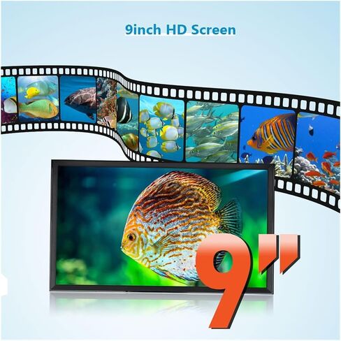 كاميرا الصيد تحت الماء، كاميرا صيد الأسماك الشتوية تحت الماء 9 بوصة HD 1080P IP68 مقاومة للماء 15 متر/30 متر/ لصيد الأسماك على الجليد/البحر/النهر (15 متر) in Kuwait