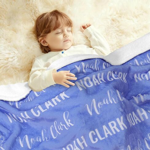 Ships Next Day-Personalized Baby Blanket for Boys Girls, Flannel Throw Blanket,Swaddles for Newborns,Customized Gifts for Baby,Toddlers, Kids in Saudi Arabia