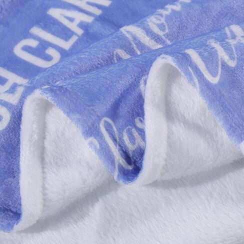 Ships Next Day-Personalized Baby Blanket for Boys Girls, Flannel Throw Blanket,Swaddles for Newborns,Customized Gifts for Baby,Toddlers, Kids in Saudi Arabia