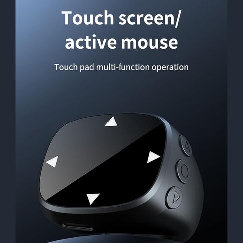 Tangxi Phone Scrolling Ring Remote Control, Wireless Page Turner for Phone Tablet Camera, Bluetooth 5.3 Air Finger Ring Mouse with a Touchpad (Black) in Kuwait