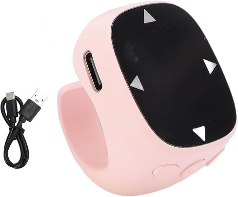 Tangxi Phone Scrolling Ring Remote Control، أداة تحويل الصفحات اللاسلكية لكاميرا الهاتف اللوحي، بلوتوث 5.3 ماوس حلقة إصبع هوائية مع لوحة لمس (أسود) in Kuwait