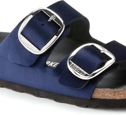 صنادل Arizona Big Buckle للسيدات من Birkenstock، منتصف الليل، أزرق، 8 متوسط ​​أمريكي in Kuwait