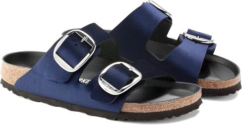 صنادل Arizona Big Buckle للسيدات من Birkenstock، منتصف الليل، أزرق، 8 متوسط ​​أمريكي in Kuwait