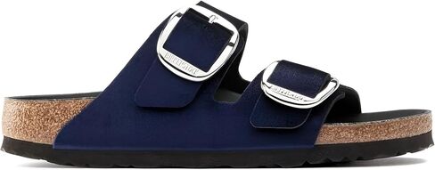 صنادل Arizona Big Buckle للسيدات من Birkenstock، منتصف الليل، أزرق، 8 متوسط ​​أمريكي in Kuwait