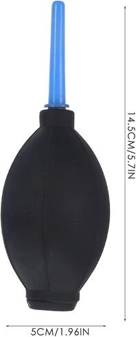 Silicone Air Blower Dust Cleaner with Long Nozzle and Microfiber Cloth for Camera Lens LCD Screens and Sensors Portable Handheld Dust Blower Pump for DSLR and Optical Devices in Saudi Arabia