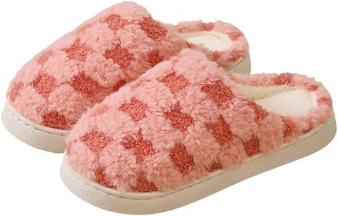 Slippers for Women Men Plush Warm Indoor Bedroom House Slippers in Saudi Arabia