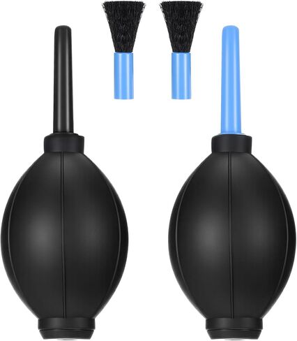Air Blower Pump Cleaning Tools with Soft Brush, 2 Pcs Manual Air Blower Bulb Cleaner Cleaning Accessories for Cameras Filters Eyepieces Keyboards Records Cell Phones in Saudi Arabia