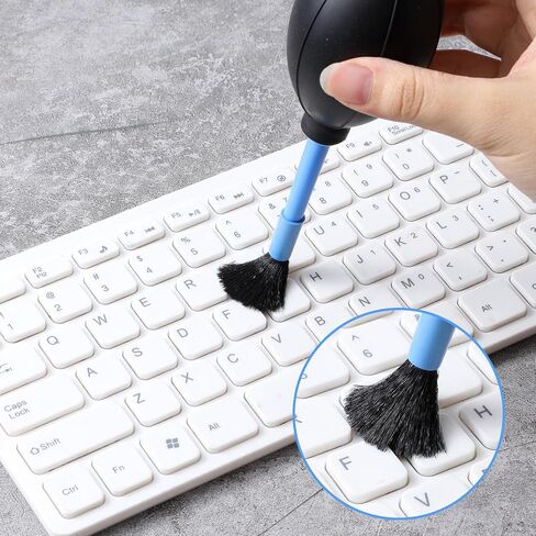 Air Blower Pump Cleaning Tools with Soft Brush, 2 Pcs Manual Air Blower Bulb Cleaner Cleaning Accessories for Cameras Filters Eyepieces Keyboards Records Cell Phones in Saudi Arabia