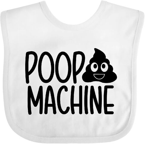 inktastic Poop Machine Baby Bib in Saudi Arabia
