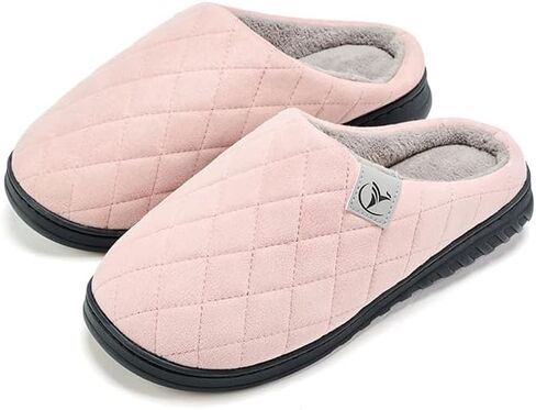 Mens Memory Foam Slippers Knitted Lining Non-Slip Indoor Outdoor Slippers in Saudi Arabia