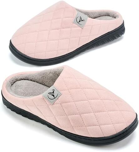Mens Memory Foam Slippers Knitted Lining Non-Slip Indoor Outdoor Slippers in Saudi Arabia