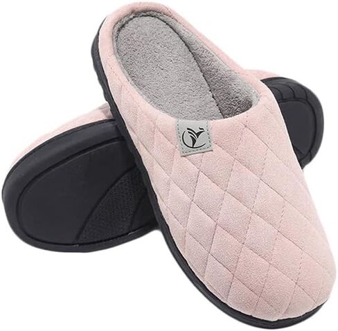 Mens Memory Foam Slippers Knitted Lining Non-Slip Indoor Outdoor Slippers in Saudi Arabia