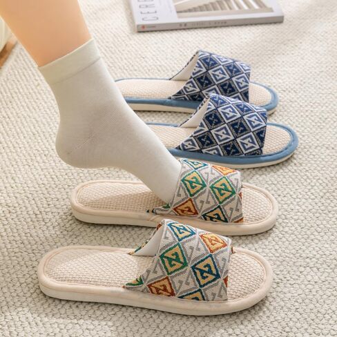 Silent Slippers Home Anti Slip Breathable Indoor Shoes Soft Soles Lightweight Men's and Women's Cloth Slips in Saudi Arabia