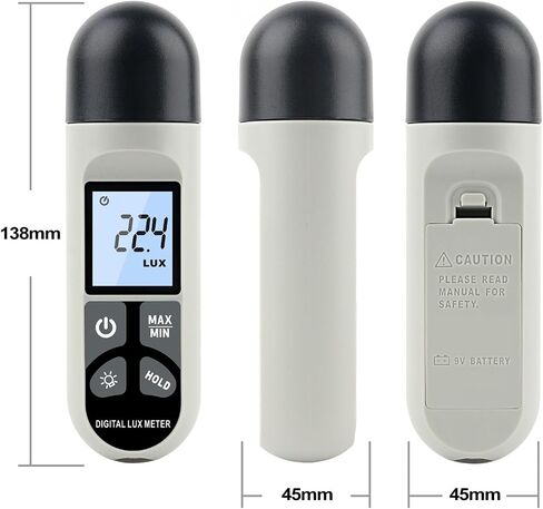 Luxmeter 0.1~200,000lux, Pocket Luxometer, Illuminometer, Lux/Fc Photometer, Environmental Tester in Saudi Arabia