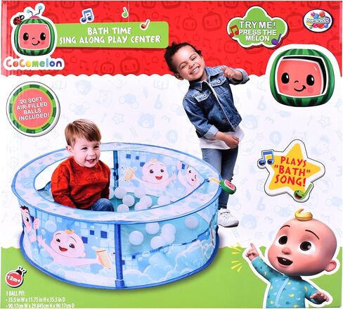 مركز اللعب CoComelon Bath Time Sing Along Play Center - خيمة Ball Pit مع 20 كرة لعب إضافية وموسيقى - Sunny Days Entertainment in Kuwait