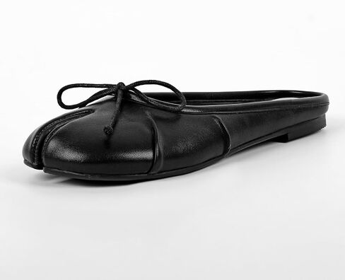 حذاء VERISSON Tabi Flats للنساء لطيف بعقدة على شكل فيونكة حذاء كاجوال أنيق بتصميم مفتوح عند أصابع القدم in Kuwait