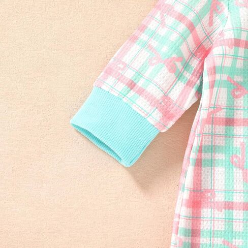 Newborn Baby Girl Clothes Bodysuit Fall Winter Long Sleeve Romper Jumpsuit Infant Warm Outfits With Headband in Saudi Arabia