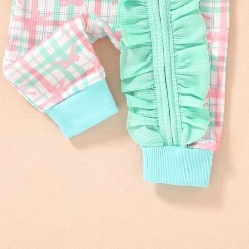 Newborn Baby Girl Clothes Bodysuit Fall Winter Long Sleeve Romper Jumpsuit Infant Warm Outfits With Headband in Saudi Arabia