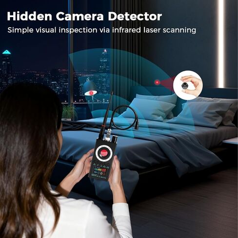 Multi-Functional Signal Detector, Portable Hidden Device Detector with Wireless Signal/GPS Tracking/Infrared Camera Detection & Vibration/Sound Switch in Saudi Arabia