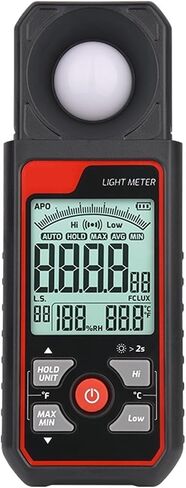 TA631A/B Didital Light Meter, Photography Light Meter, Illuminometer 300000LUX, Lux/FC Measurement, Photometer, Environmental Tester (Color : TA631B) in Saudi Arabia