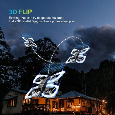 S3 WiFi FPV 6-Axis Gyro & 360° Flip Drone with 480P HD Camera for Beginners (White) in Saudi Arabia