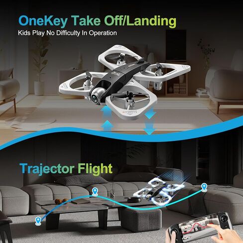 S3 WiFi FPV 6-Axis Gyro & 360° Flip Drone with 480P HD Camera for Beginners (White) in Saudi Arabia