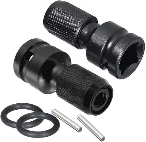 JIVENORTE 2PCS 1/2 بوصة محرك مربع إلى 1/4 بوصة عرافة أنثى محول المقبس محول تشاك محول للهواء والكهرباء تأثير وجع تأثير الحفر السقاطة وجع in Saudi Arabia