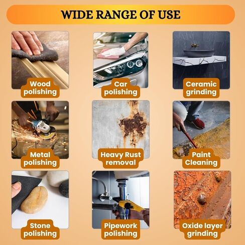 Made with 3 M S cotch Brite 7447 Multi Purpose roll Abrasives Scuff Pads Sanding Metal Heavy Duty Aluminum Oxide Scuffing Cleansing Blending Cleaning 6inch X 9.8ft Very fine Grade in Saudi Arabia