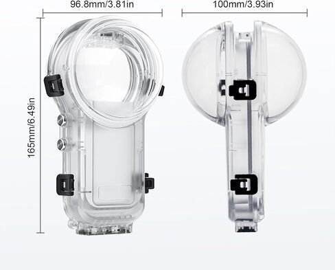 2. 60m Submersion-Resistant Housing for Action Cameras Featuring Fast Detach & Full No Blind Mark Underwater Case in Saudi Arabia