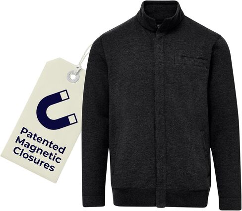MagnaReady Knit Fleece Long Sleeve ‘Dillon’ Jacket with Magnetic Closures in Saudi Arabia