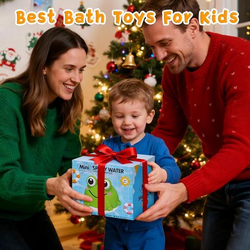 Light Up Baby Bath Toys,Frog Sprinkler Bathtub Toys for Kids Ages 1-3 Babies 6-18 Months,Water Swimming Fountain Toys,Infant Toddler Newborn Boys Girls Birthday Baby Gifts in Saudi Arabia