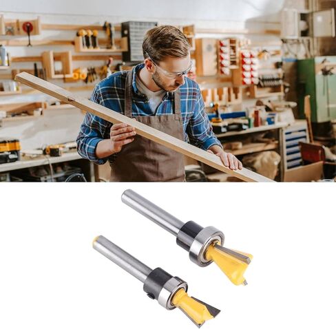 Dovetail Bit, Woodworking Router with Bearing, Portable 1/4in Shank, for Composite, Plywood, Hardwood, Softwood in Saudi Arabia