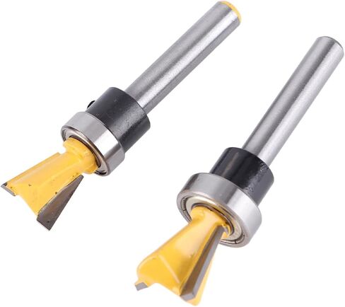 Dovetail Bit, Woodworking Router with Bearing, Portable 1/4in Shank, for Composite, Plywood, Hardwood, Softwood in Saudi Arabia
