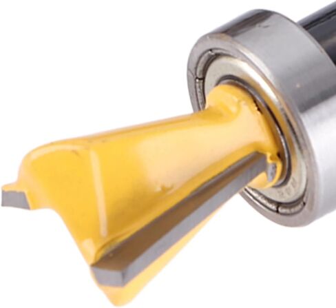 Dovetail Bit, Woodworking Router with Bearing, Portable 1/4in Shank, for Composite, Plywood, Hardwood, Softwood in Saudi Arabia