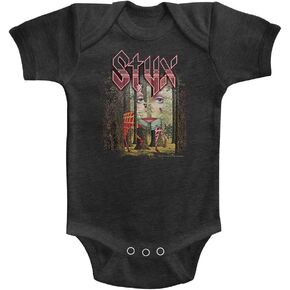 Styx The Grand Illusion Vintage Smoke الرضع رومبير الزاحف Snapsuit in Kuwait