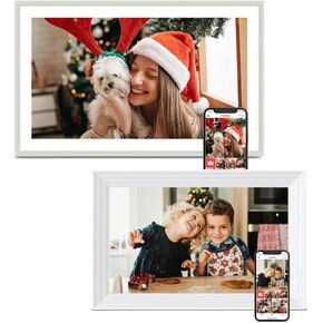 إطار صور رقمي من Frameo مكون من قطعتين، قطعة واحدة 10.1 بوصة 1280 * 800 إطار صور رقمي ذاكرة 32 جيجابايت، قطعة واحدة إطار صور 15.6 بوصة ذاكرة إلكترونية 32 جيجابايت، شاشة لمس 1920 * 1080، تدوير تلقائي، مشاركة صور الفيديو in Kuwait