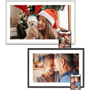 إطار صور رقمي من Frameo مكون من قطعتين، قطعة واحدة 10.1 بوصة 1280 * 800 إطار صور رقمي ذاكرة 32 جيجابايت، قطعة واحدة إطار صور 15.6 بوصة ذاكرة إلكترونية 32 جيجابايت، شاشة لمس 1920 * 1080، تدوير تلقائي، مشاركة صور الفيديو in Kuwait