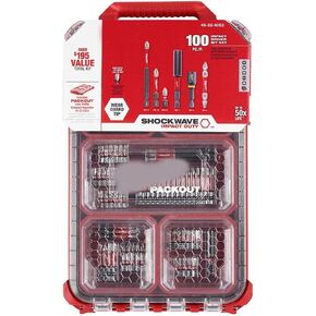مجموعة لقم سائق Impact Duty تناسب أداة Milwaukee 48-32-4082 100 قطعة. موجة الصدمة in Kuwait