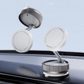 حامل هاتف سيارة مغناطيسي قابل للطي لهاتف VW ID.4 X 2021-2023، حامل هاتف شفط مغناطيسي بالفراغ، حامل هاتف محمول قابل للتعديل في السيارة، أسود in Kuwait