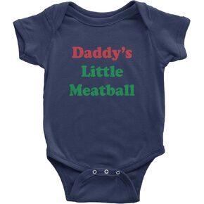 Daddy's Little Meatball Infant One-Piece Bodysuit, Soft Cotton in Saudi Arabia