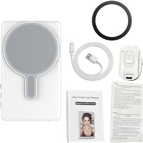 3.97 Inch Wireless Selfie Monitor Screen, Quick Detachable Magnetic Design HD Screen with Remote Control for Vlog Live Stream TikTok in Kuwait
