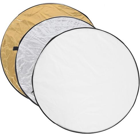 Collapsible Photography Flash Reflector Diffuser Portable Studio Light Reflector for Indoor Outdoor Shooting Multi-Function Round Suitable for Professionals and Beginners in Saudi Arabia