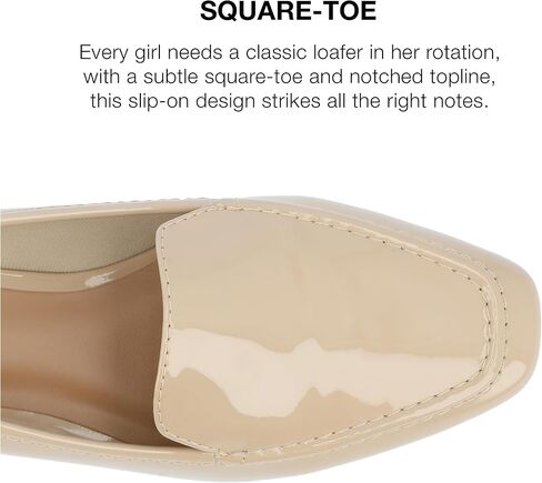 Journee Womens Suede Loafer Flat Square Toe Noticed Topline Padded Block Heel - Tullie Casual Dress Shoe in Saudi Arabia