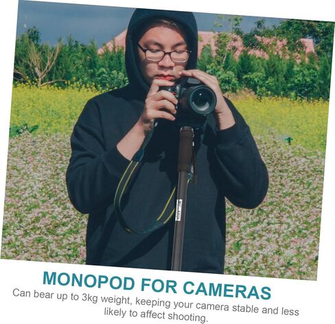 حامل Monopod من سبائك الألومنيوم المحمول من Gadpiparty للكاميرات، عصا كاميرا قابلة للطي، حامل كاميرا فيديو DSLR خفيف الوزن لعشاق التصوير الفوتوغرافي والاستخدام في الهواء الطلق in Kuwait