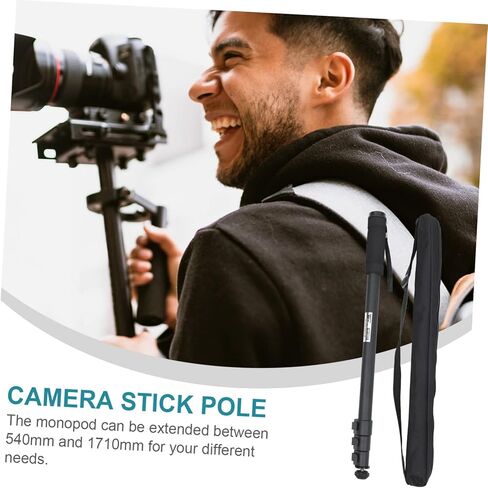 حامل Monopod من سبائك الألومنيوم المحمول من Gadpiparty للكاميرات، عصا كاميرا قابلة للطي، حامل كاميرا فيديو DSLR خفيف الوزن لعشاق التصوير الفوتوغرافي والاستخدام في الهواء الطلق in Kuwait