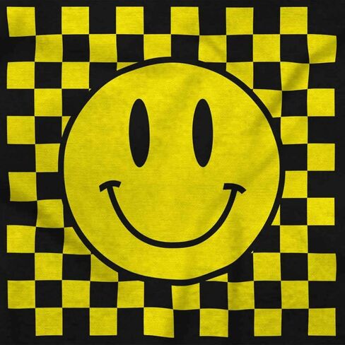 Brisco Brands Cool Checkerboard Happy Face Smile Baby رومبير للأولاد والبنات in Kuwait