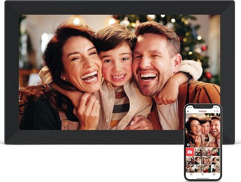 إطار صور رقمي من Frameo مكون من قطعتين، قطعة واحدة إطار صور 15.6 بوصة ذاكرة إلكترونية 32 جيجابايت، شاشة لمس 1920 * 1080، قطعة واحدة 15.6 بوصة 1920 * 1080 إطار صور رقمي ذاكرة 32 جيجابايت، تدوير تلقائي، مشاركة صور Vid in Kuwait