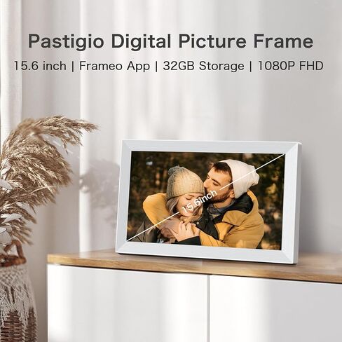 Frameo Digital Picture Frame 2 Pack, 1pc 10.1inch 1280 * 800 Digital Photo Frame 32GB Memory, 1pc 15.6 Inch Photo Frame Electronic 32GB Memory, 1920 * 1080 Touch Screen, Auto-Rotate, Share Photo Video in Saudi Arabia